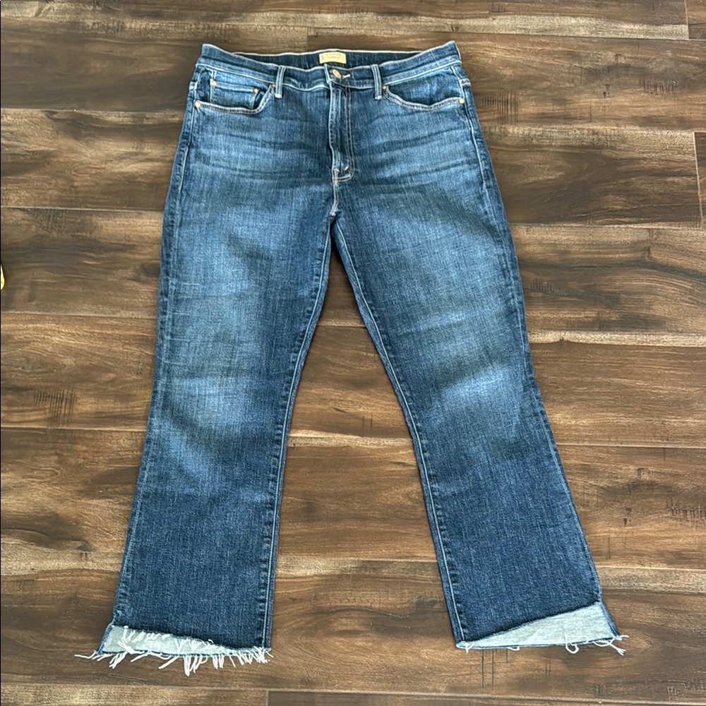 Mother Insider Crop Step Fray Girl Crush